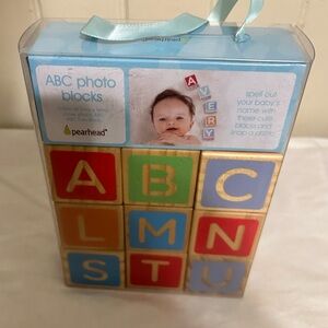 NIB PearHead ABC Photo Blocks -9 Cubes